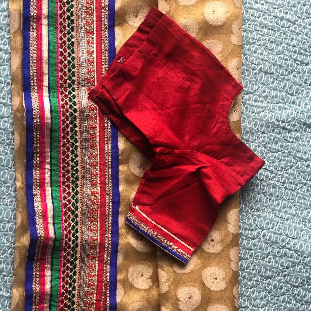 Saree with blouse